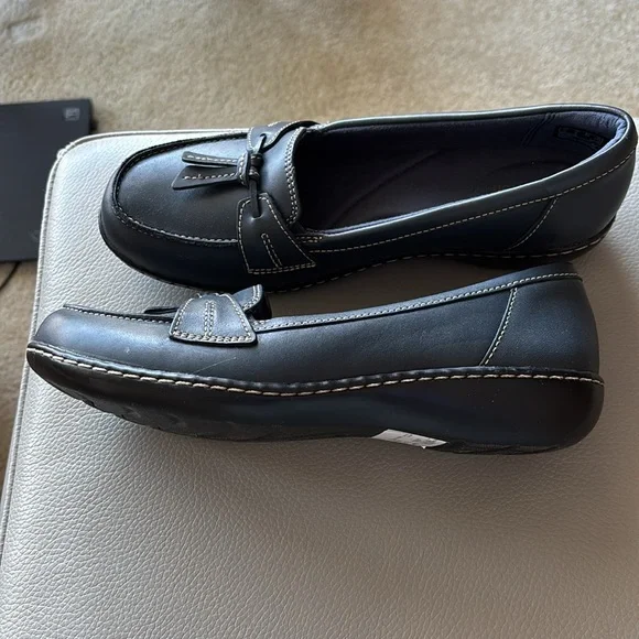Clark’s new black loafers. - Picture 2 of 3